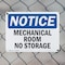 Signmission Mechanical Room No Storage, 10 in W x Rectangle, Plastic OS-2PACK-NS-P-710-L-14176 - alternate 4